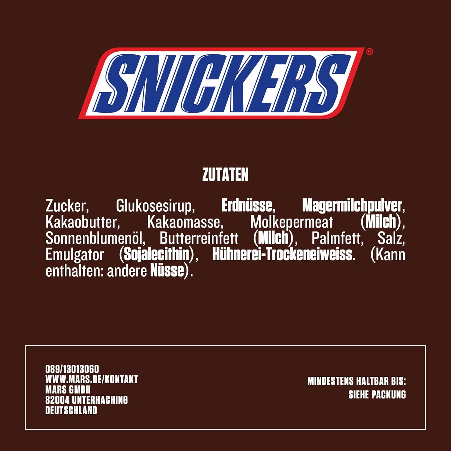 Snickers Schokoladen Großpackung, Karamell & Erdnuss Schokoriegel, 32 x 50g (1600g) – Bild 5