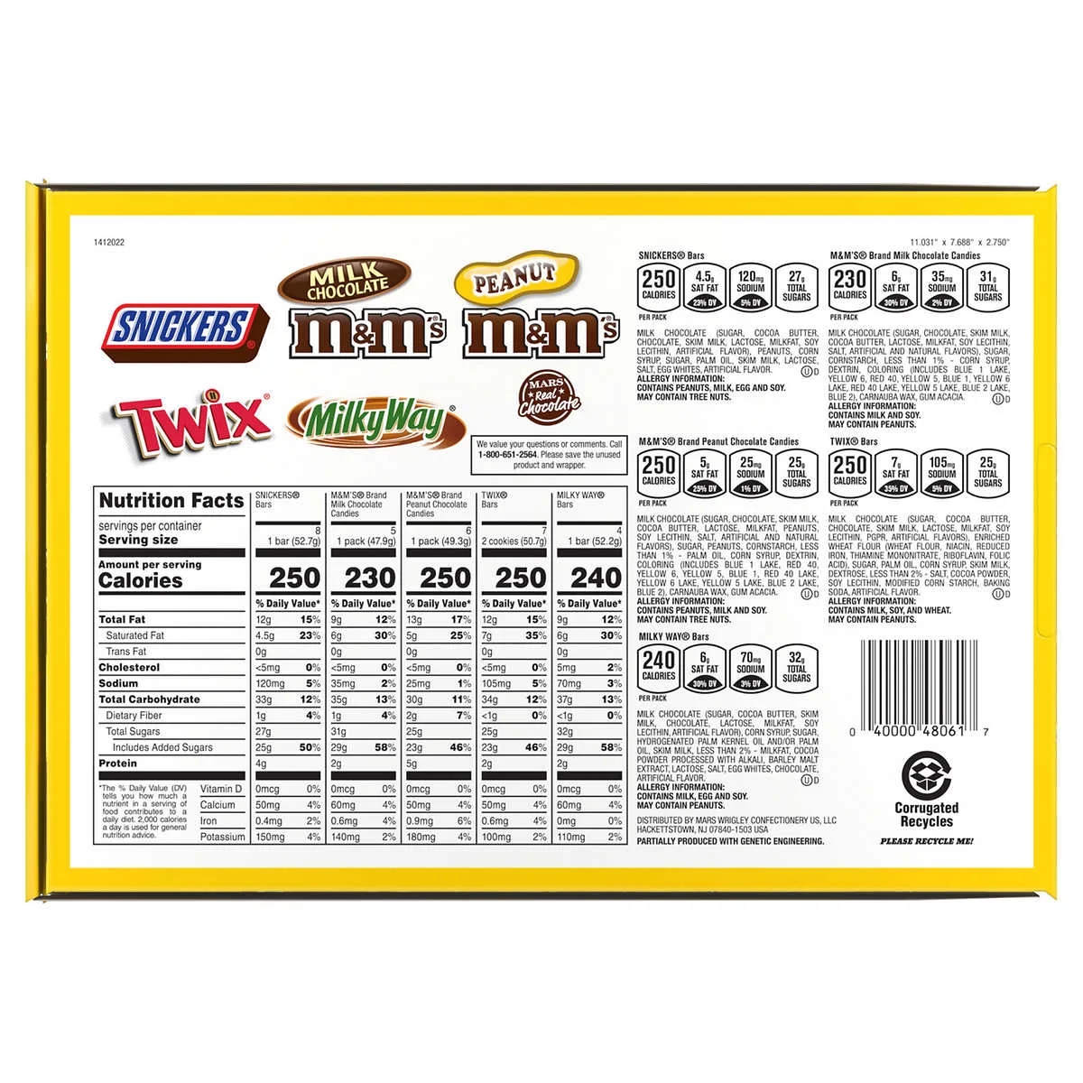 30-Pack Mars Variety Candy (Snickers, M&M’s, Twix, Milky Way, Peanuts) – Limit 2 per Customer – Bild 3