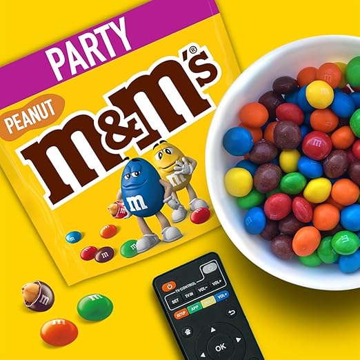 M&M’s Peanut Großpackung Schokolade, Schokolinsen mit Erdnusskern und bunter Zuckerhülle, 1 x 800g – Bild 3