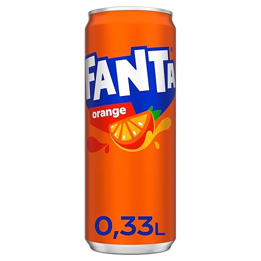 Fanta Orange - fruchtig-spritzige Limonade mit klassischem Orangengeschmack - erfrischendes Softgetränk in Einweg Dosen (24 x 330 ml) – Bild 2
