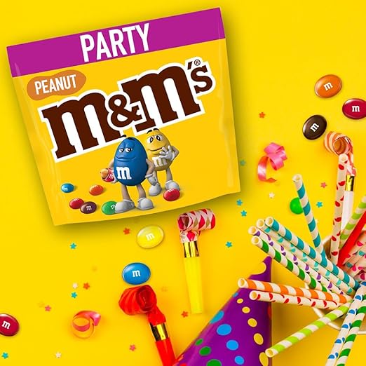 M&M’s Peanut Großpackung Schokolade, Schokolinsen mit Erdnusskern und bunter Zuckerhülle, 1 x 800g – Bild 4