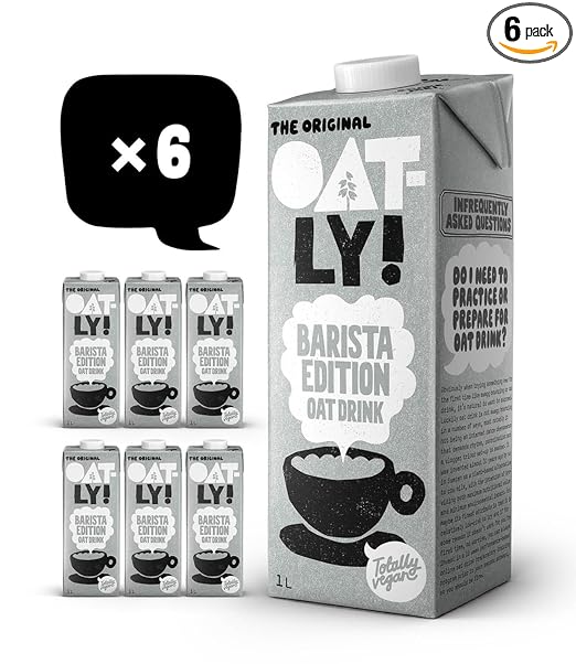 Oatly Barista Haferdrink Barista Edition, Long Life 1 Litre (6er Pack)
