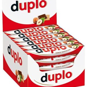 duplo Einzelriegel – knuspriger Schokoriegel mit feiner Nugatcreme, knuspriger Waffel und zarter Vollmilchschokolade – 1 Großpackung mit 40 einzeln verpackten Riegeln (40 x 18,2 g)