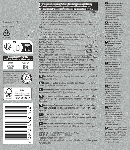 Oatly Barista Haferdrink Barista Edition, Long Life 1 Litre (6er Pack) – Bild 3