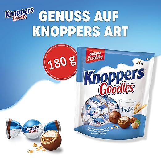 Knoppers Goodies Schoko Bons Knusprige Waffelkugel 23 stk. 180g (3er Pack) – Bild 6
